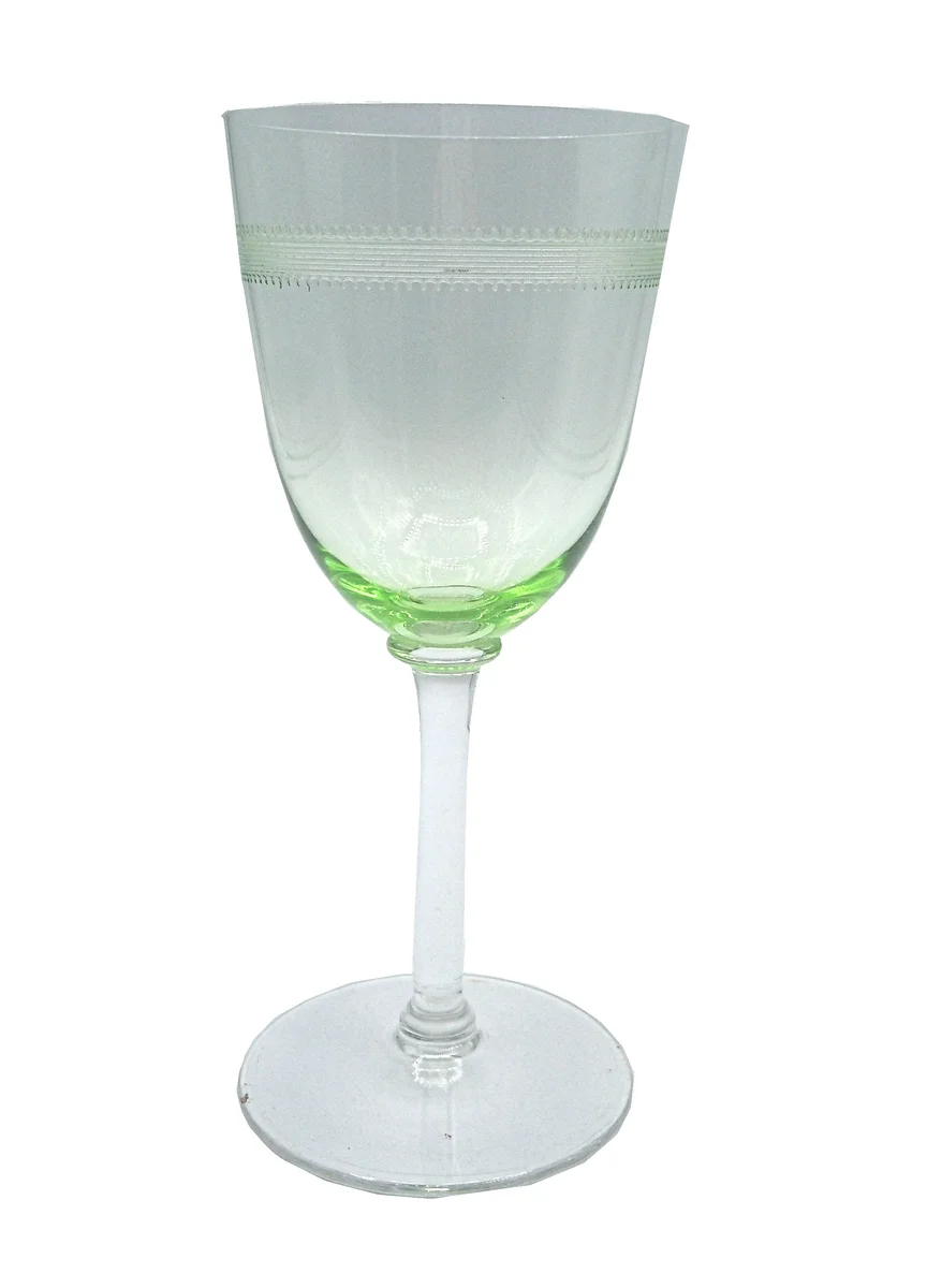 Uranglas Antikglas Weinglas aus den 20er  Jahren (5)