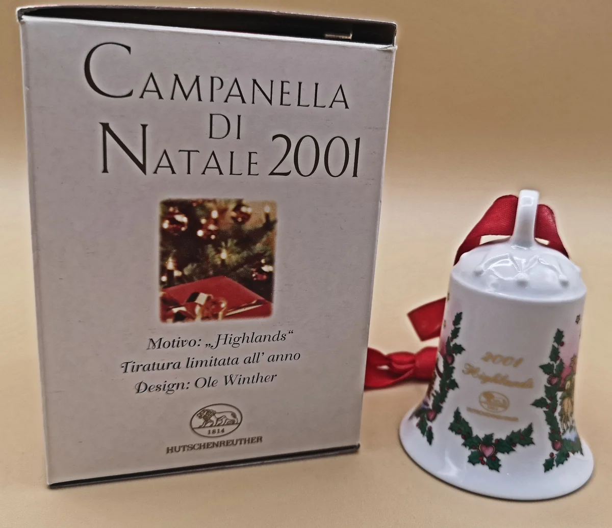SAMMELEDITION Hutschenreuther Weihnachtsglocke 2001 Ole Winther