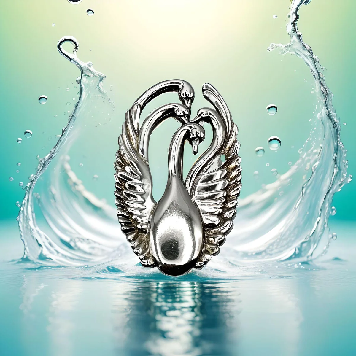Designer Brosche „Familienzusammenhalt“ aus 925 Sterling Silber – Handgefertigt in Dänemark von Arthur S. Christensen