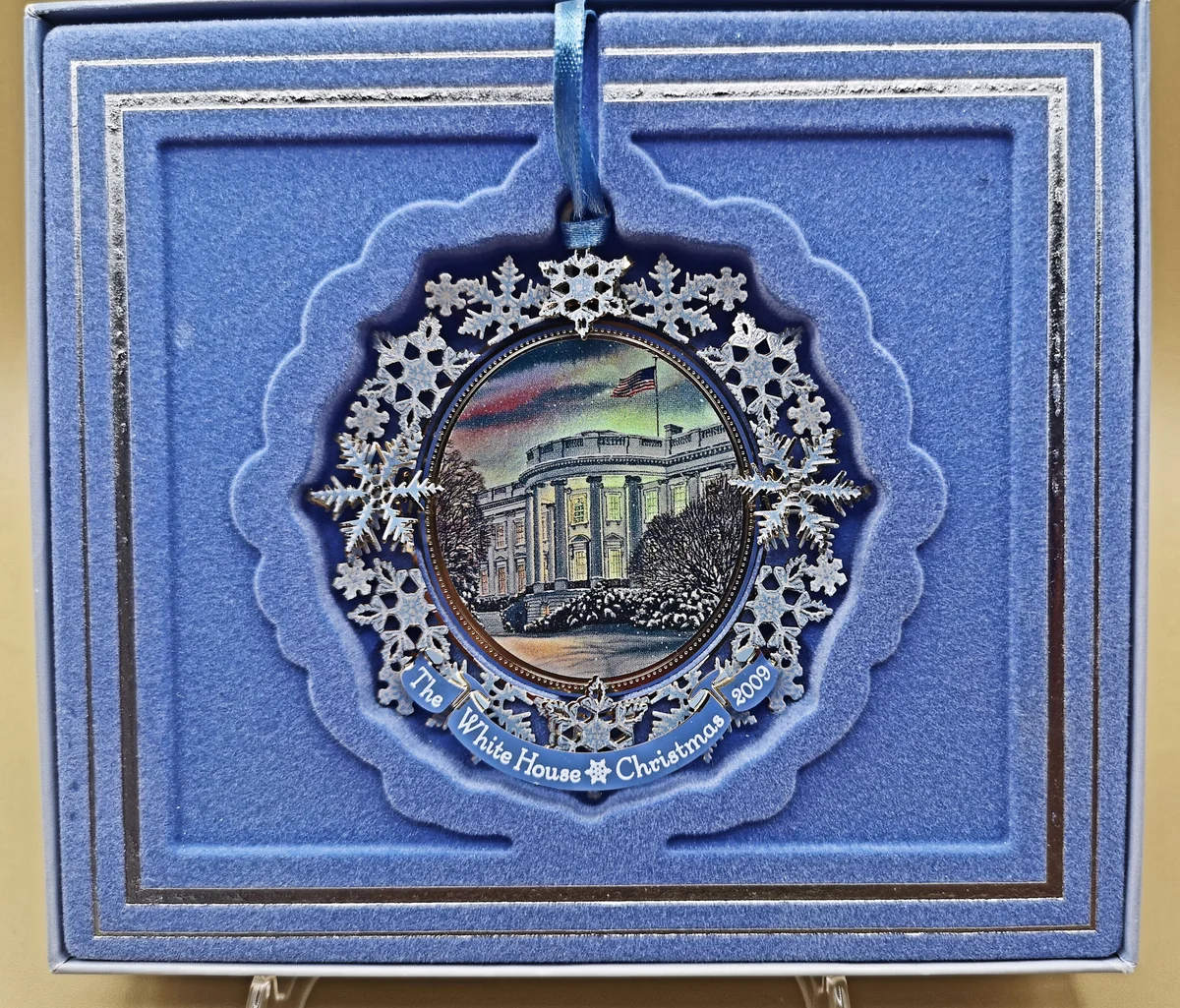 USA Weihnachtsschmuck Christbaumschmuck White House Christmas Ornament 2009