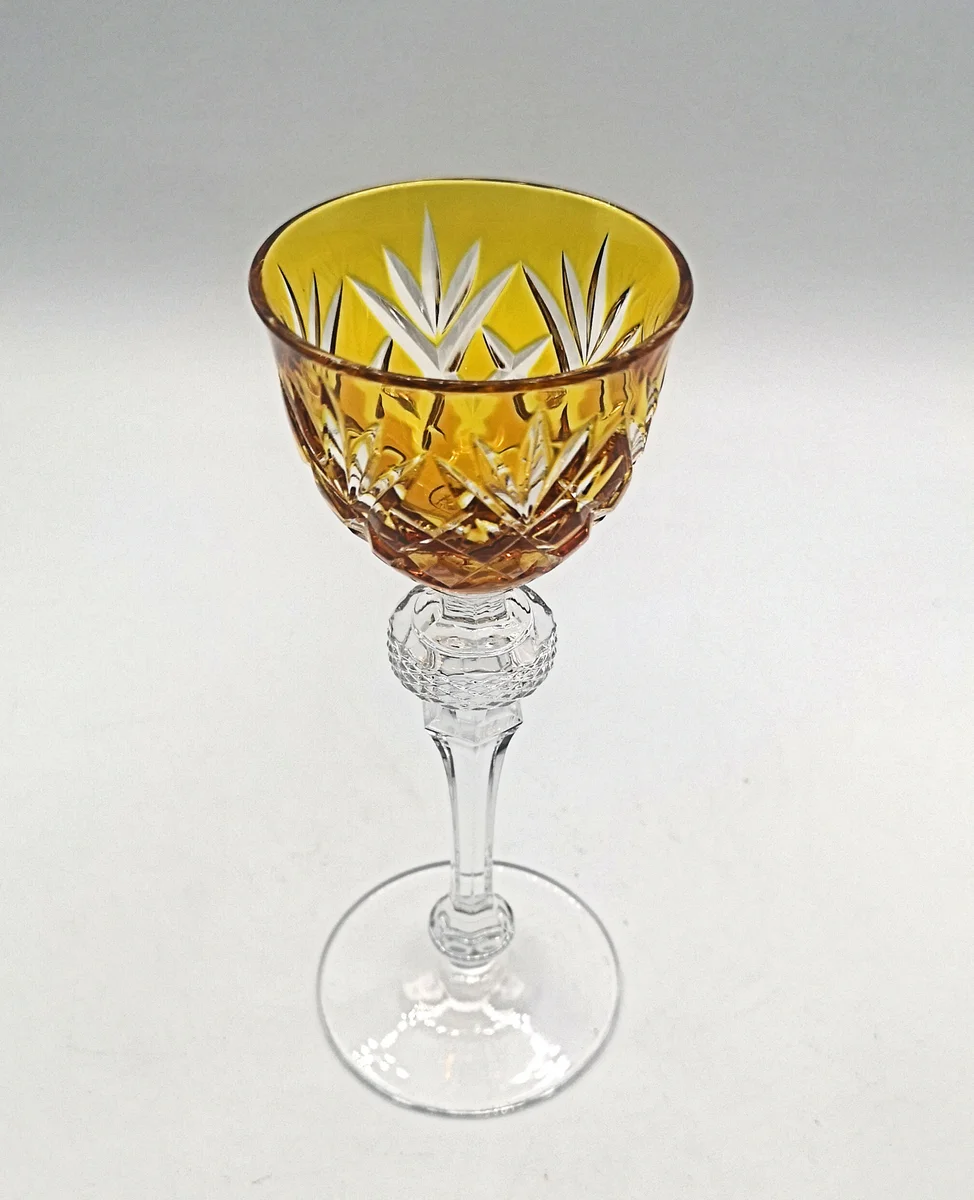 WMF Likörglas Cristal Cabinet handgeschliffen - sehr edel Bernstein