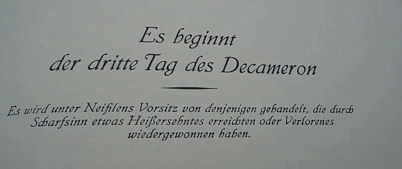 Giovanni Boccaccios Decameron von 1924 in 2 Bänden illustriert