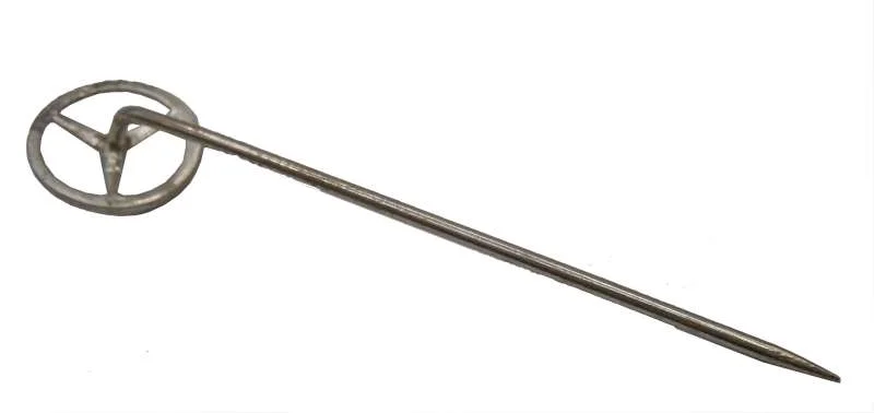 Antik Silber Anstecknadel Mercedes Benz Daimler Stern Oldtimer Ausführung