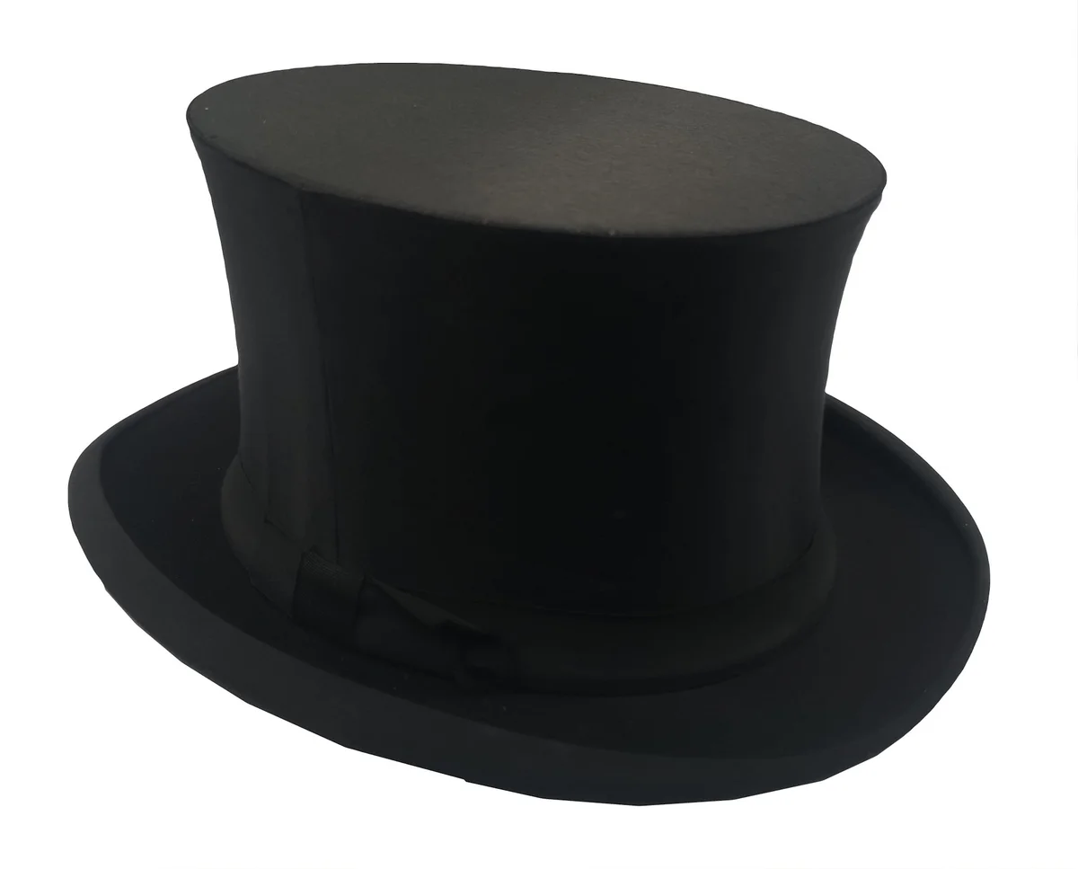 Antiker Seiden Glanz Zylinder um 1920 HG 57,5  Chapeau Claque Klapphut