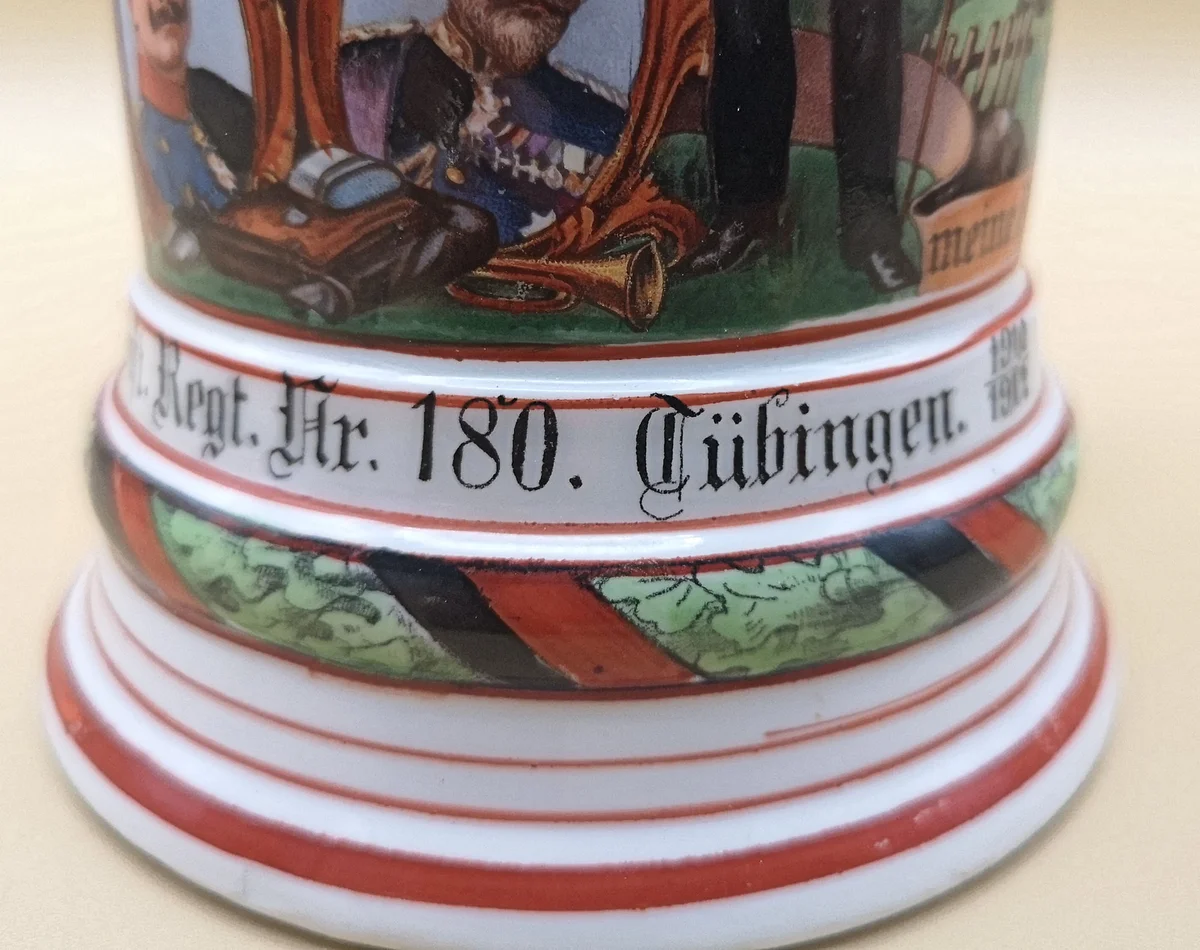 Reservistenkrug Tübingen Nr. 180 - Tambour Scheerer 1910/12