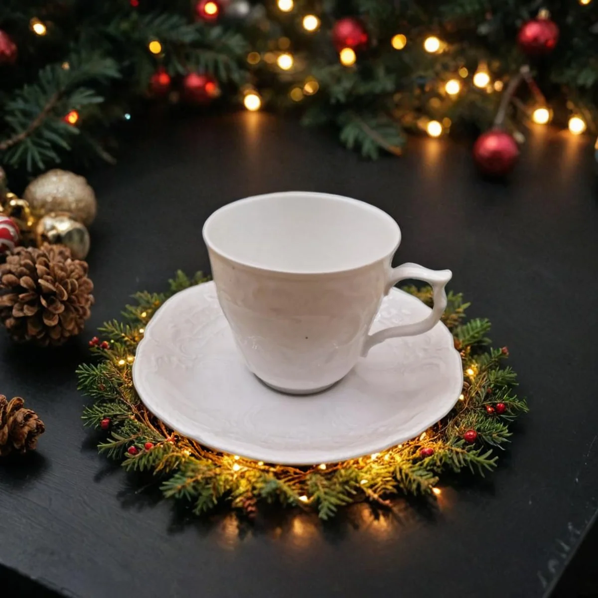 Rosenthal Sanssouci Weiß – Kaffeetasse mit Untertasse aus den 1930er Jahren | Elegantes Porzellan im Rokoko-Stil