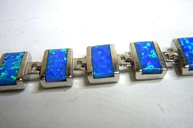 Samira - karibisches Silber Opal Armband Caribic