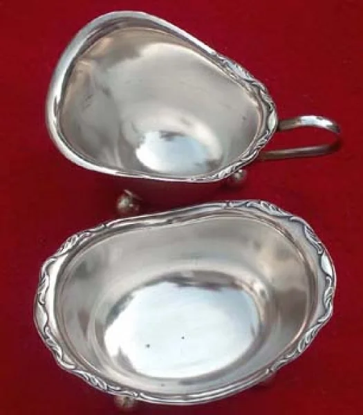 WMF Silber Zucker und Sahne Ensemble Form 2200