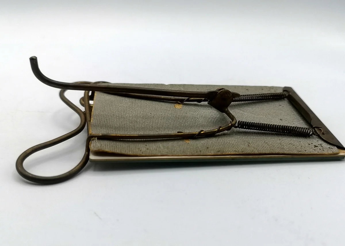 Jugendstil Tischbilderhalter mit Veilchen Dekor und Foto