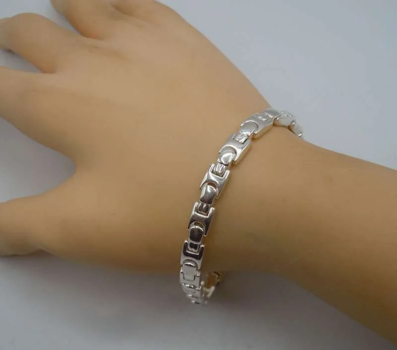 Attraktives 925 Silber Fantasie H- Armband neu