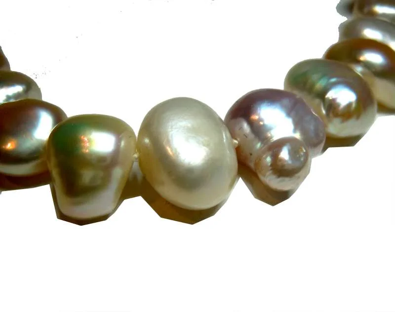 Wechselschließensystem Collier Barockperle weiß 1