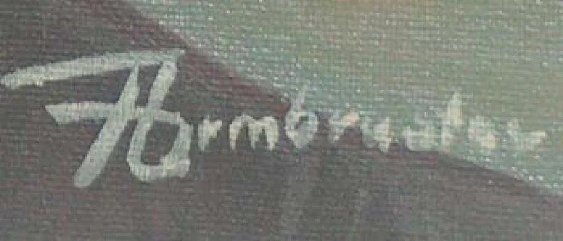 Surrealistisches Ölgemälde "Traumhafte Abstraktion" von F.Armbruster