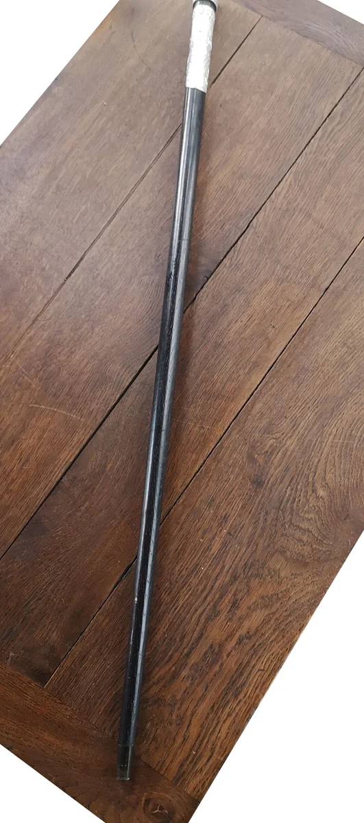Selterner Dimple-Gehstock mit 925er Silber & Schraubknauf – Schottland, 20. Jh.