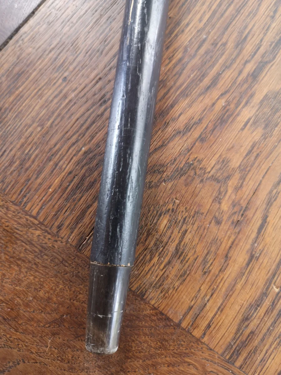 Selterner Dimple-Gehstock mit 925er Silber & Schraubknauf – Schottland, 20. Jh.