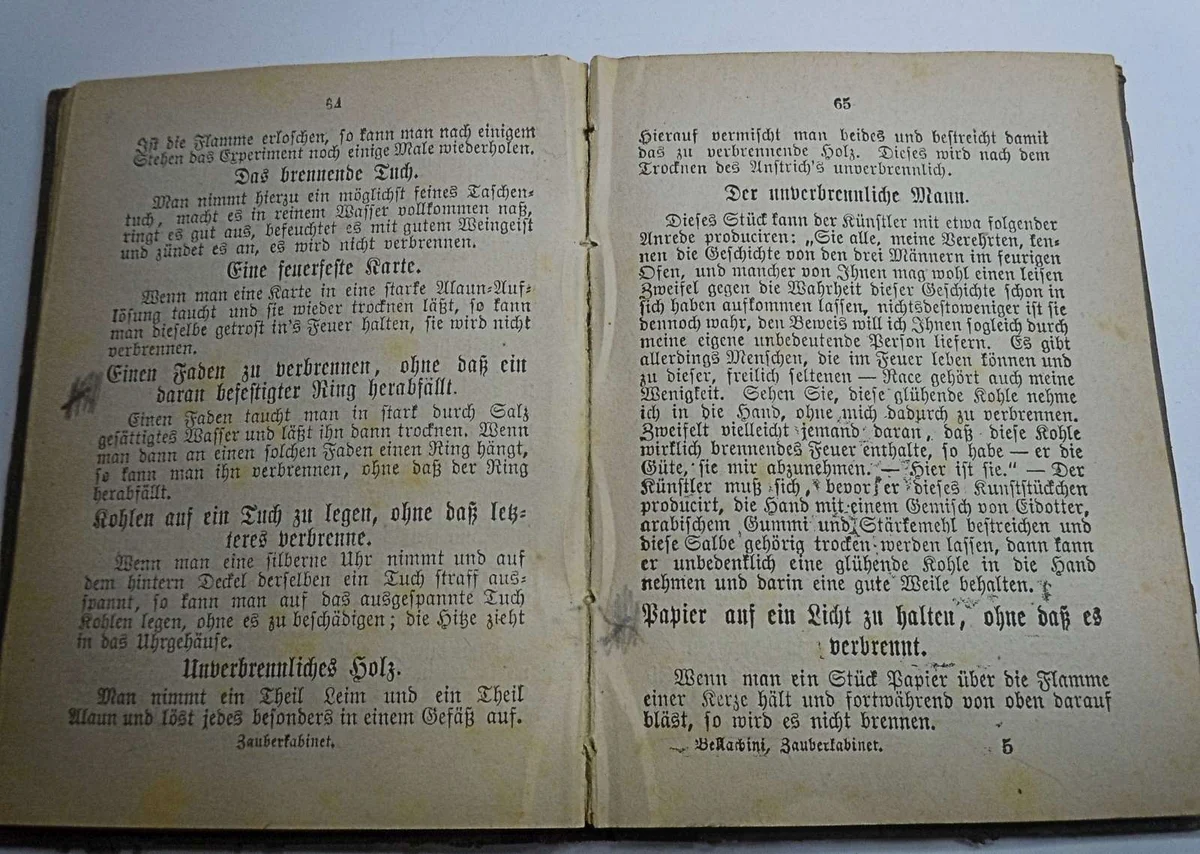 Pietro Bellachini's Zauberkabinet um 1900