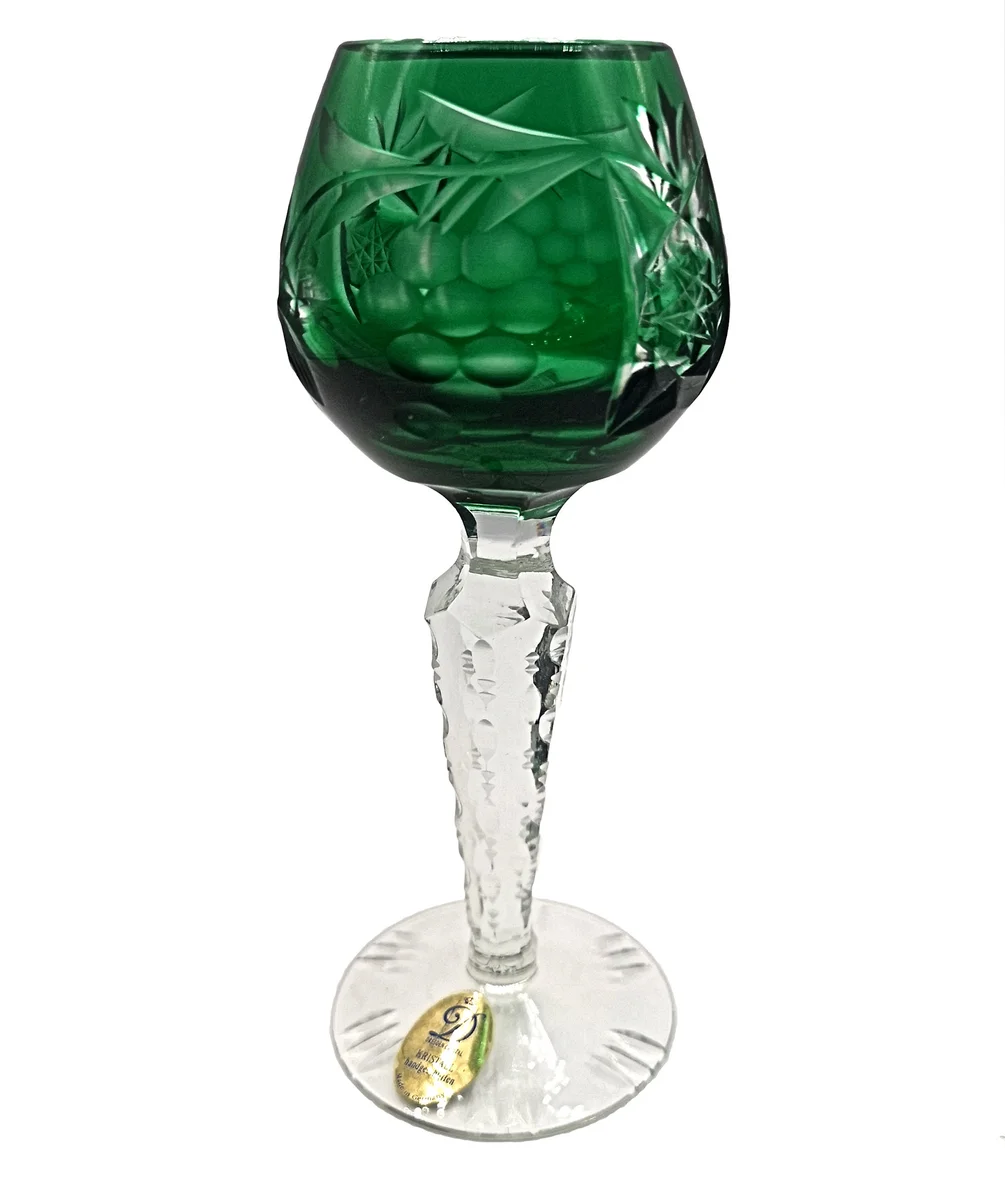 Kristallglas Schnaps Römer aus den 60er  Jahren  handgeschliffen