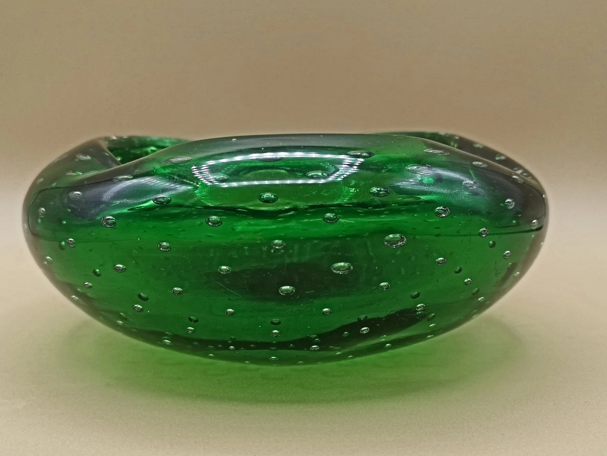Murano Aschenbecher Barovier & Toso 50er Jahre grün