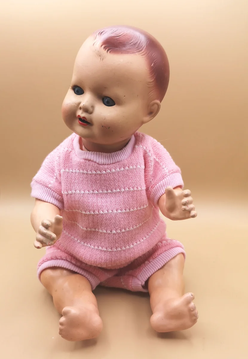 Antike Babypuppe Massebaby Sonneberg mit Schlafaugen