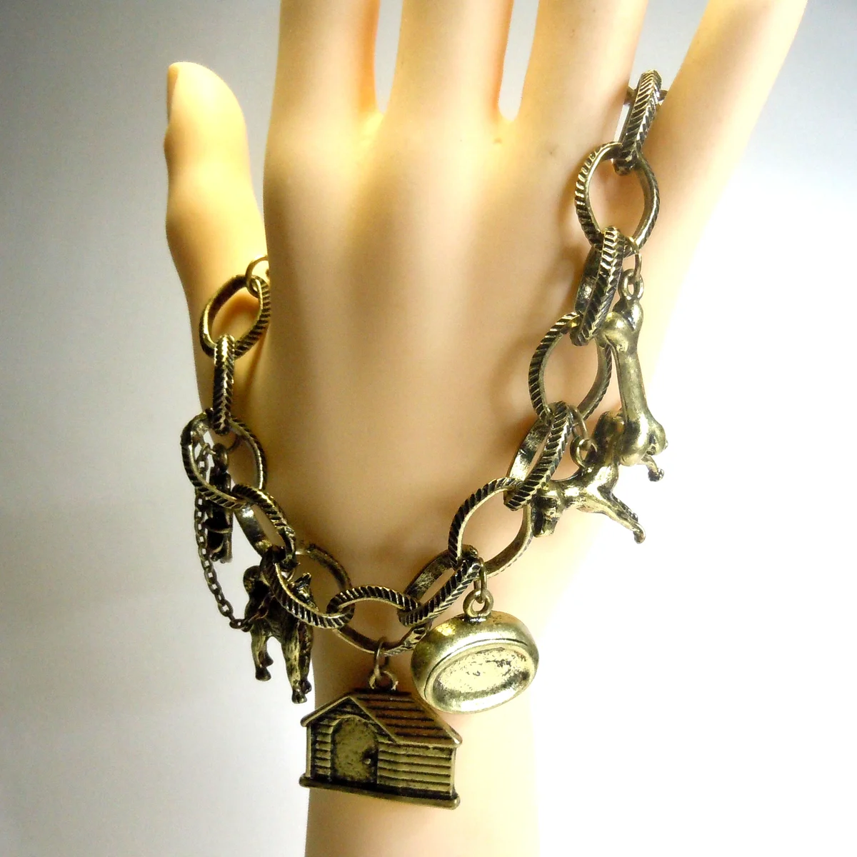 Bettelarmband für Hundeliebhaber - ideales Geschenk Bronze
